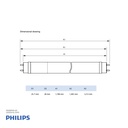 PHILIPS LED 4Ft Tube Rod SE DE HO 1200mm 20W 12000K T8 2200lm , Cool Daylight 9290045786