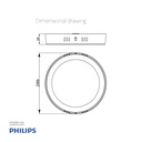 PHILIPS LED Surface Light Round DL252 G2 SF RD LED 2000 4000K 24W 11" Natural White 929002636201