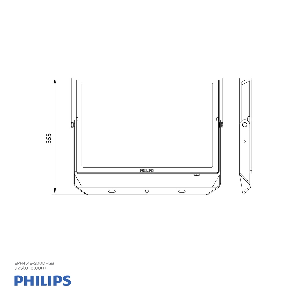 PHILIPS Essential Smart Bright LED Flood Light  BVP150 LED200/CW PSU 200W SWB G3 GM 6500K Cool DayLight 911401838286