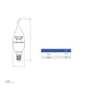 OPPLE LED Lamp LED-E1-C35-E14-5W-6500K-CT Daylight 140063078