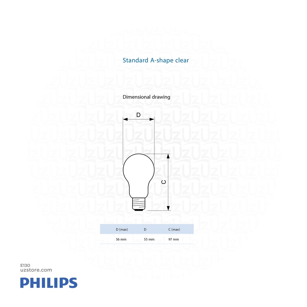 Philips A55 40W E27 Normal lamp
