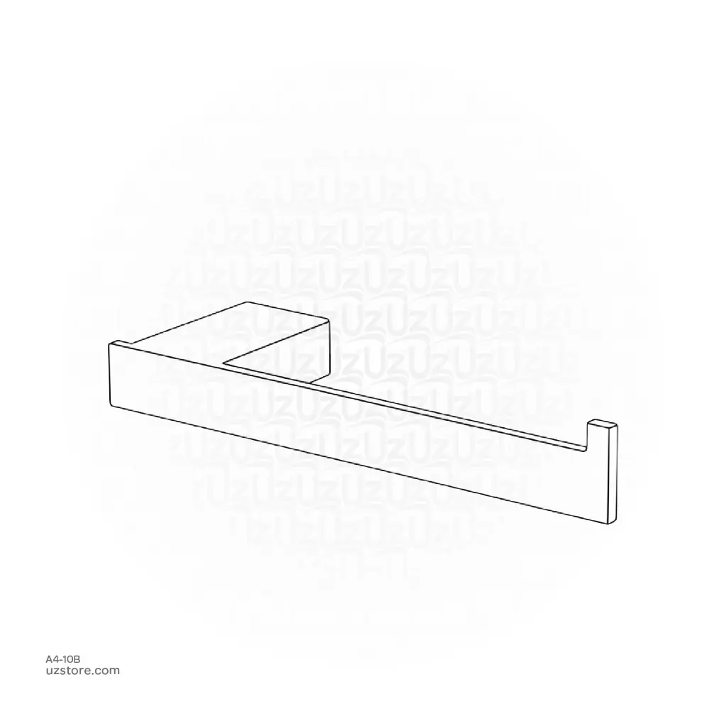 Uzstore Black Paper holder Brass & stainless steel A4-10B-02.webp