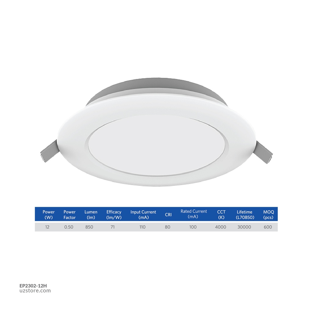 OPPLE LED Down Light Ecomax II Slim RC-HPF ESII R150 12W , 4000K-WH Natural White 
