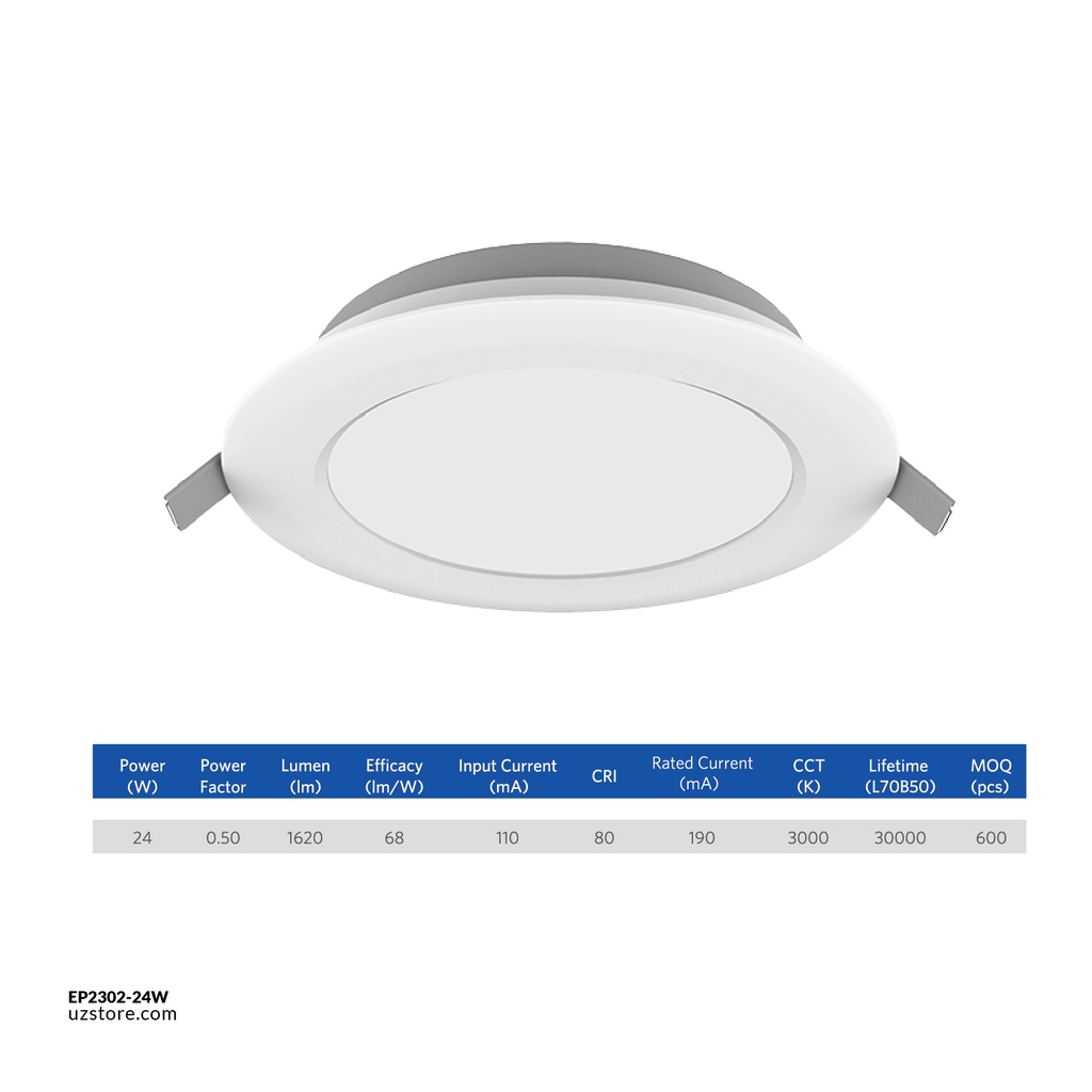 OPPLE Ecomax II Slim downlight 24W Warm white 3000K 140053278