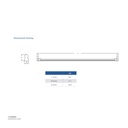 OPPLE LED Utility T8 Full set 950lm LED-U2-T8 Set-600mm-9W-6500K-dbl-III Daylight 802003004910