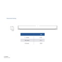 OPPLE LED Utility T8 Full set LED-U2-T8 Set-600mm-9W-3000K-dbl-III Warm white 802003004710 