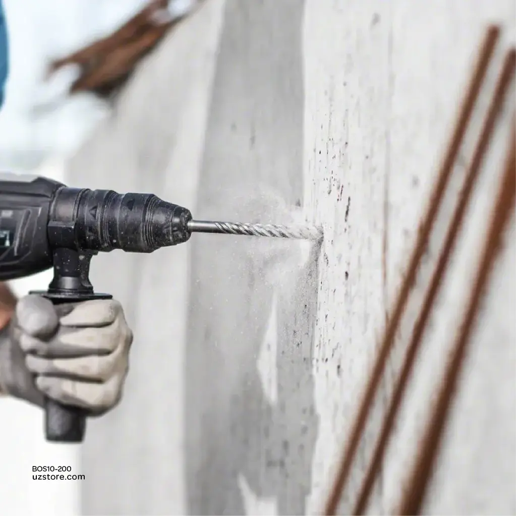 Uzstore BOSCH S3 SDS Hammer Drilling Bit 10mm x 200  BOS10-200-01-01-02.webp