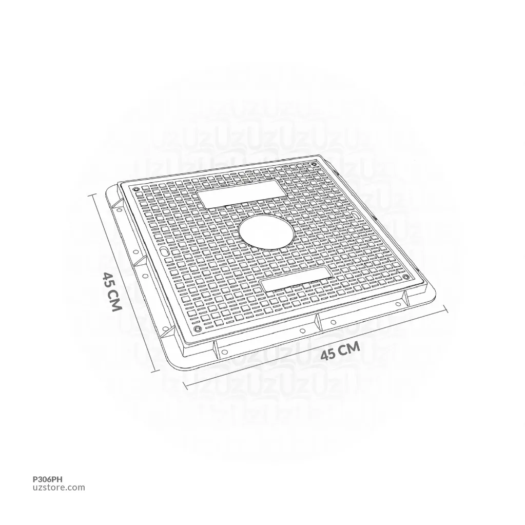 Uzstore  FIBER HD Manhole Cover 45x45 cm P306PH-02.webp