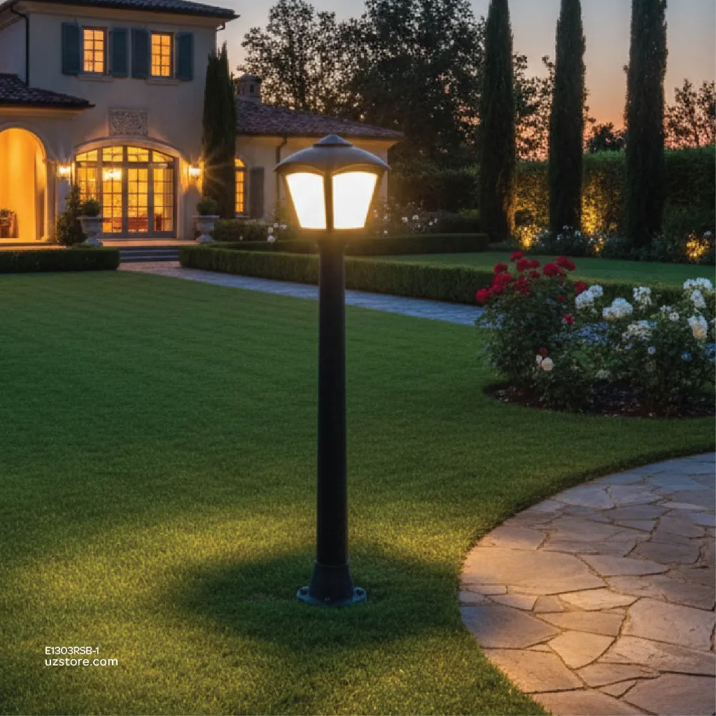 Uzstore FUMAGALLI GIAFAA ROBY Black Clear E27 LED 6W 2.7K POLE 1 Meter T20.242.000.AXFIR Made in Italy  E1303RSB-1-03.webp