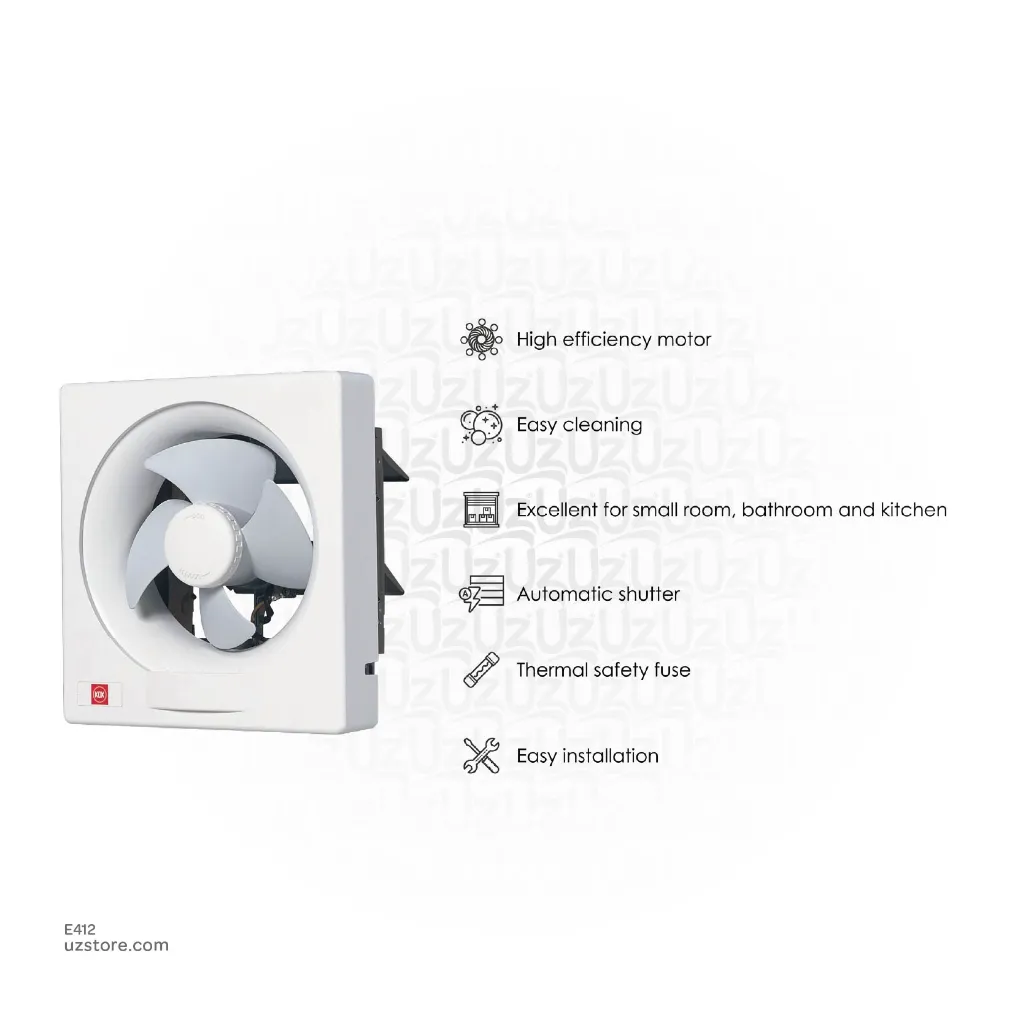 Uzstore KDK EXAUST FAN 6 Inch SQ 15 AAQ1 E412-03.webp