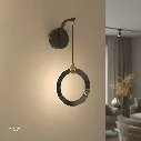 Uzstore Chandelier 9700 1 BK+GD 3000K Wall  10W E1041Z-1BGW-02.webp