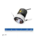 Uzstore OPPLE LED Down light RA-P-He3-R75-9W- , 4000K 50D Natural White 541003845200  EP230P-9H50D-02.webp
