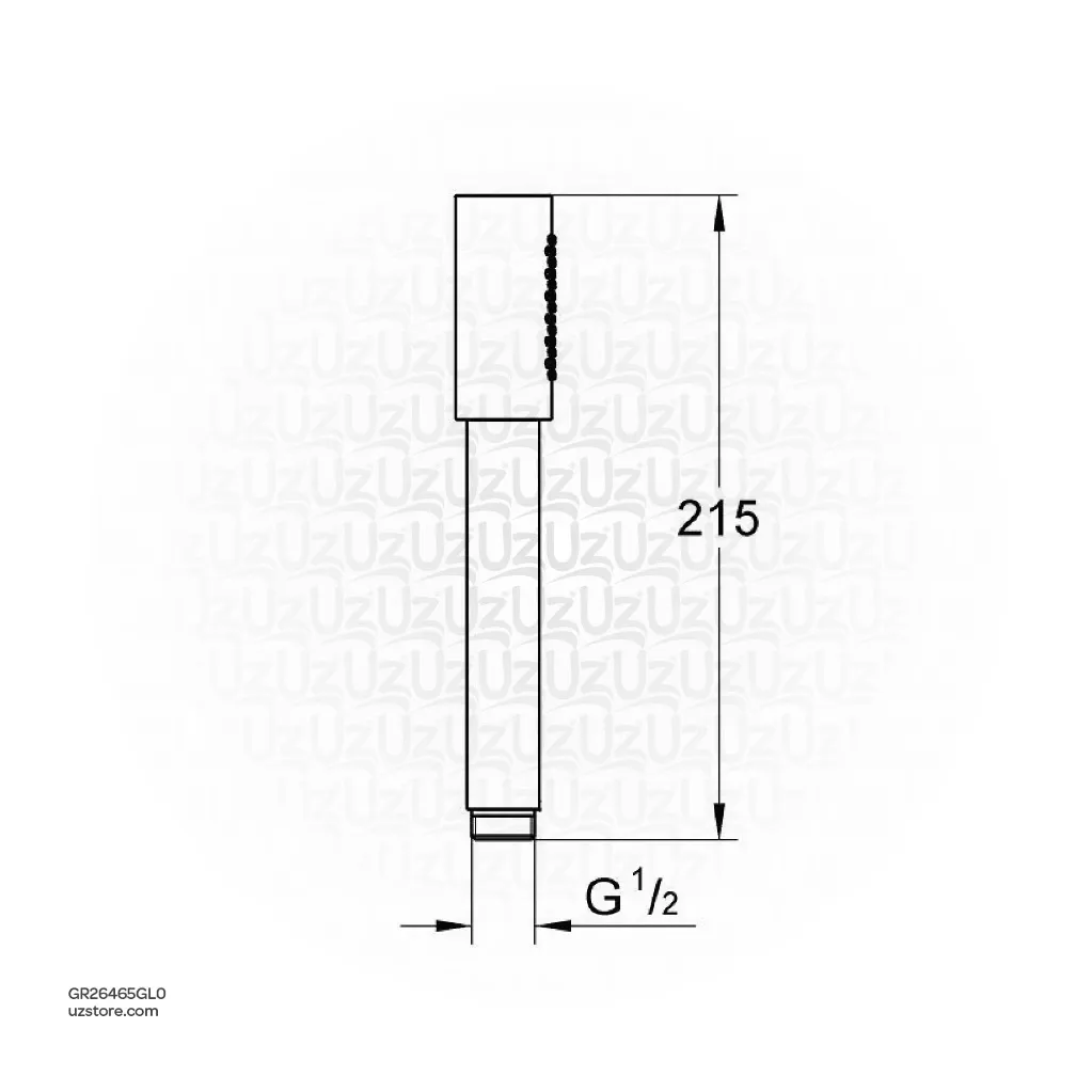 Uzstore  GROHE Rainshower Aqua Stick Hand shower 1 spray , 26465GL0 , cool sunrise GR26465GL0-02.webp
