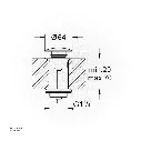 Uzstore  GROHE Waste set with push-open plug , 65807GN0 , brushed cool sunrise GR65807GN0-02.webp