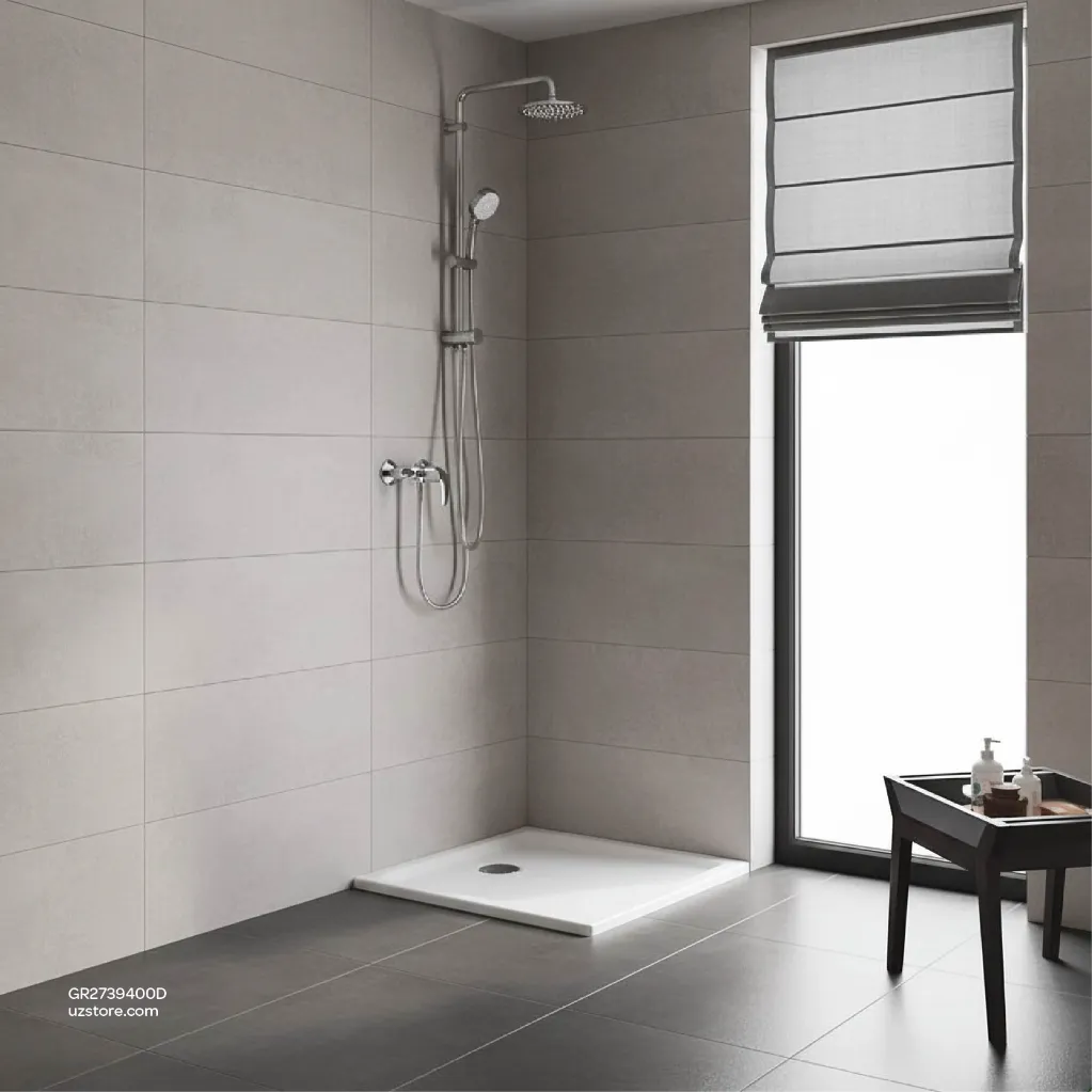 Uzstore  GROHE Tempesta Cosmopolitan System 200 Shower system with diverter for wall mounting , 2739400D , chrome GR2739400D-04.webp