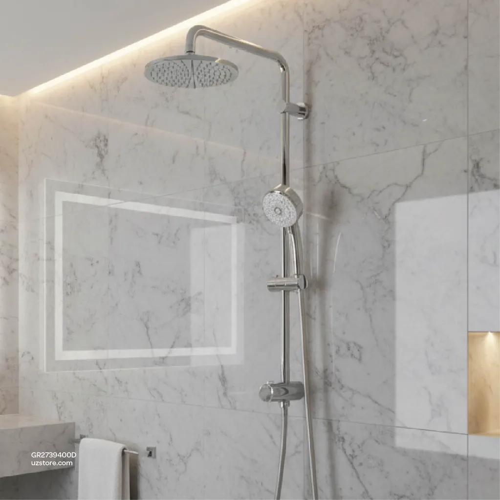 Uzstore  GROHE Tempesta Cosmopolitan System 200 Shower system with diverter for wall mounting , 2739400D , chrome GR2739400D-03.webp
