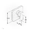 Uzstore  KLUDI RAK Profile Star Concealed Single Lever Bath and Shower Mixer,  Trim Set RAK14176 MX1316U-02.webp