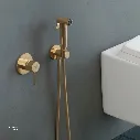 Uzstore KLUDI RAK ABS Shattaf with concealed single lever mixer with pre-installation kit RAK3200702.RG1 Rose Gold Gloosy  MX1403R-03.webp