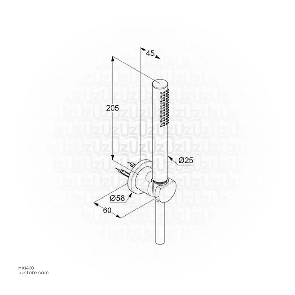 Uzstore KLUDI RAK Nova Fonte Bath Shower Set 1S Hand Shower DN 15, MX1460-02.webp