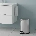 Uzstore KLUDI RAK Pedal Waste Bin 5 L, SS 410 Satin Finish,  MX1468-5-03.webp