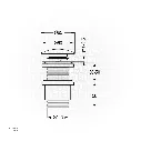 Uzstore RAK KLUDI ACCESSORIES Click Clack Waste Fitting Without Over Flow Hole - Black Matt RAK22025UK.BK2 MX1544B-02.webp