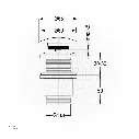 Uzstore Kludi RAK Click Clack Waste Fitting  without Over flow hole RAK22025UK  MX1544-02.webp