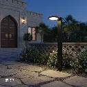 Uzstore KNVIX - Pole Outdoor Light - 12W, SANAN LED, 240×190×900mm, Aluminum+PC, Matt Black,  6089-1 90CM WW  E1304EBP-90-04.webp