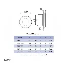 Uzstore Adjestable Inlet and exhaust anemostal with flange ⌀200 ERA 20APVP Made in Russia ER411-20APVP-04.webp