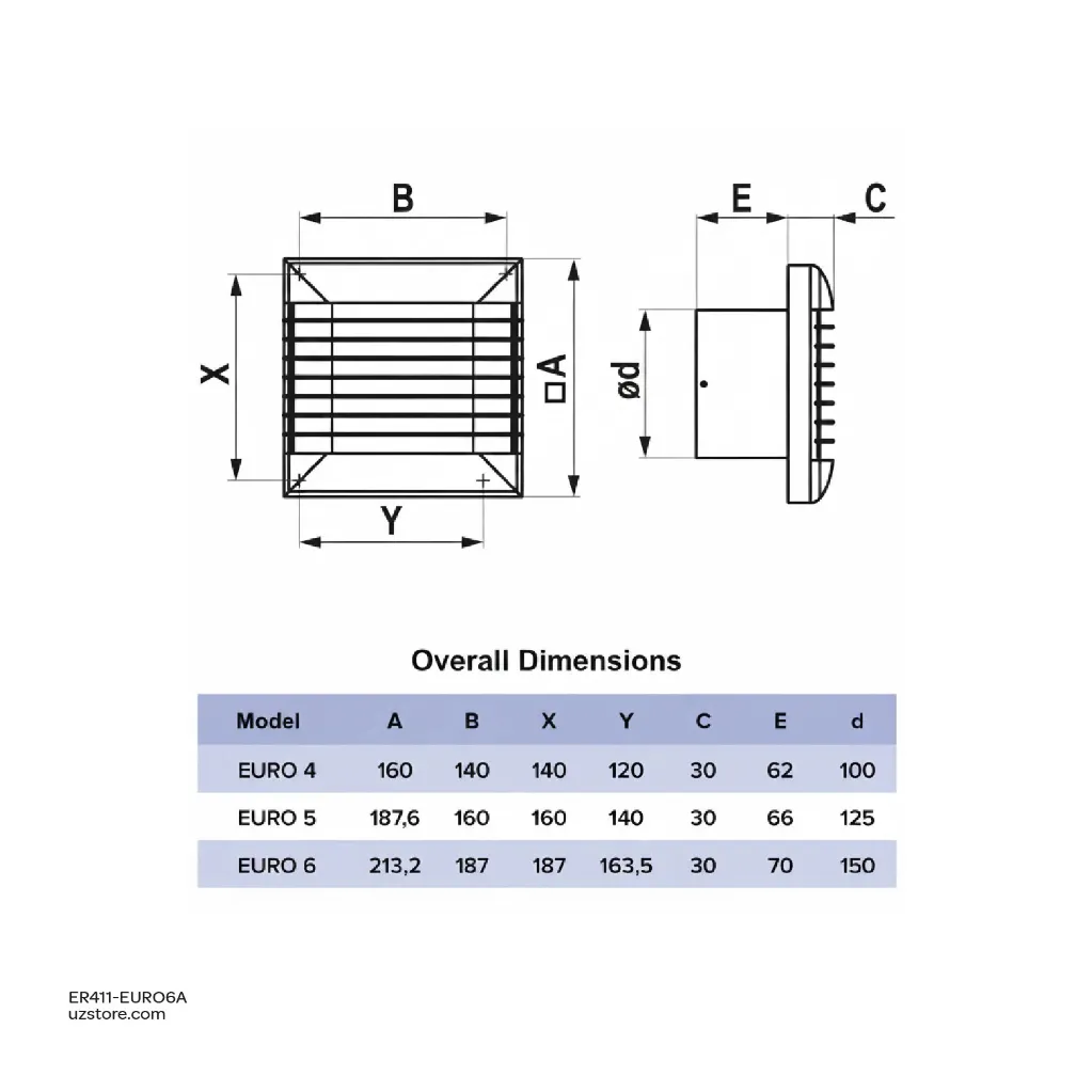 Uzstore ERA EURO 6A D150 Made in Russia  ER411-EURO6A-03.webp