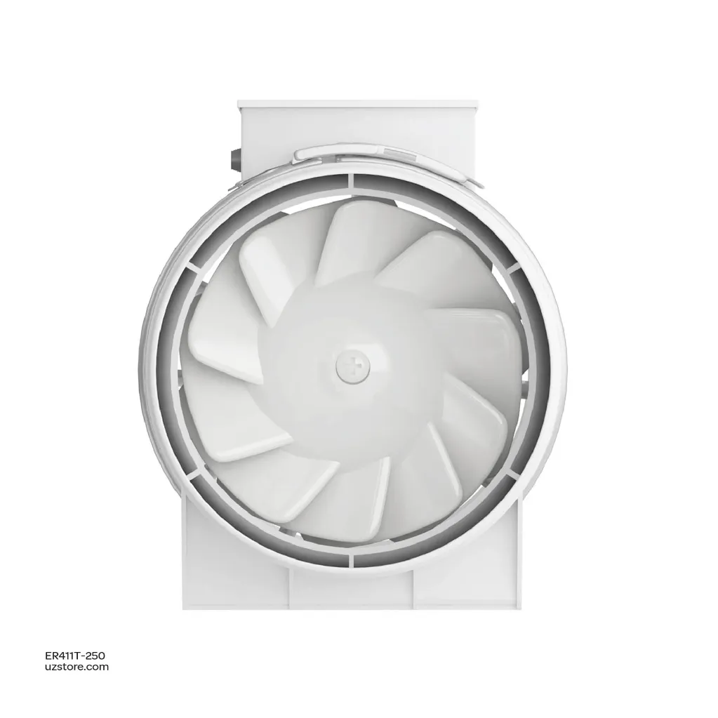 Uzstore In line mixerd flow Axial duct fan ERA TYPHOON 250 2SP 10 Inch  Made in Russia ER411T-250-02.webp