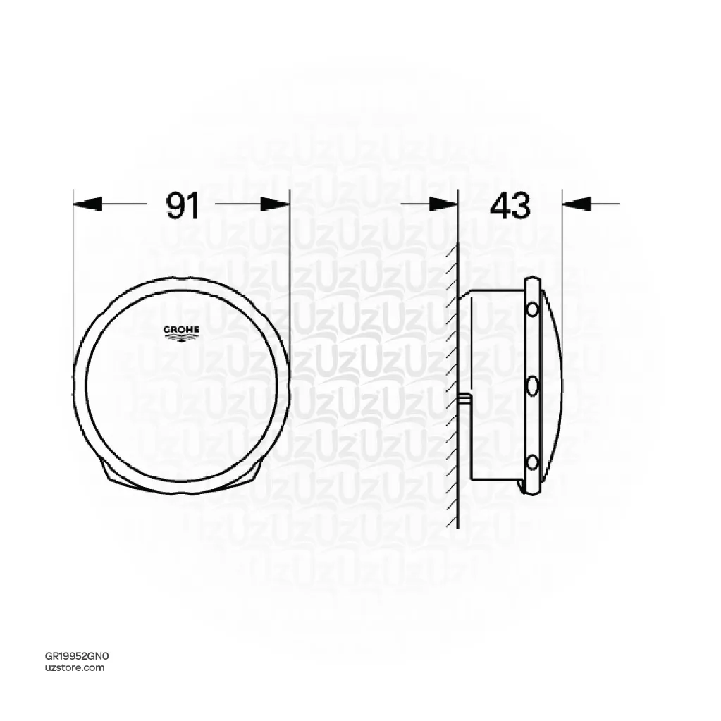 Uzstore GROHE Talentofill Inlet , pop-up and waste-system , 19952GN0 , brushed cool sunrise GR19952GN0-02.webp