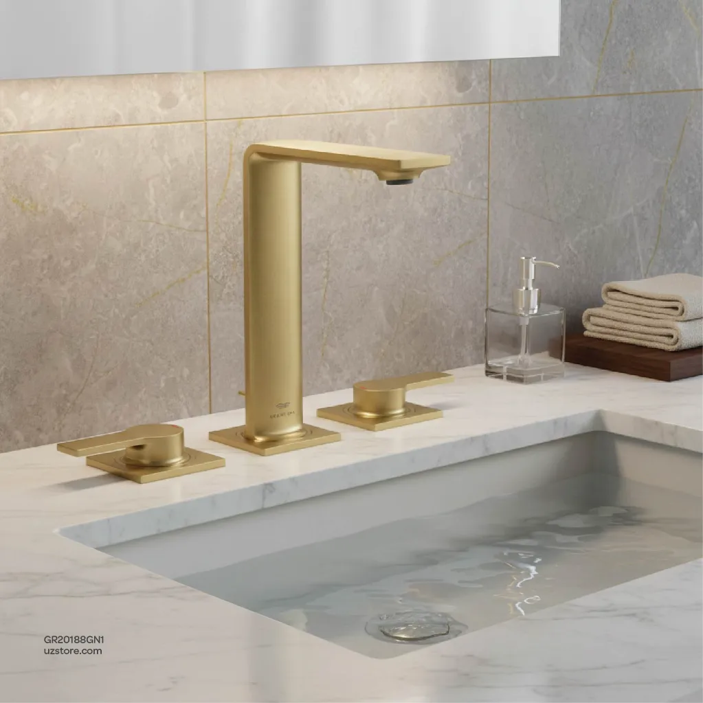 Uzstore GROHE Allure 3-hole basin mixer Half Inch M-Size , 20188GN1 , brushed cool sunrise  GR20188GN1-03.webp