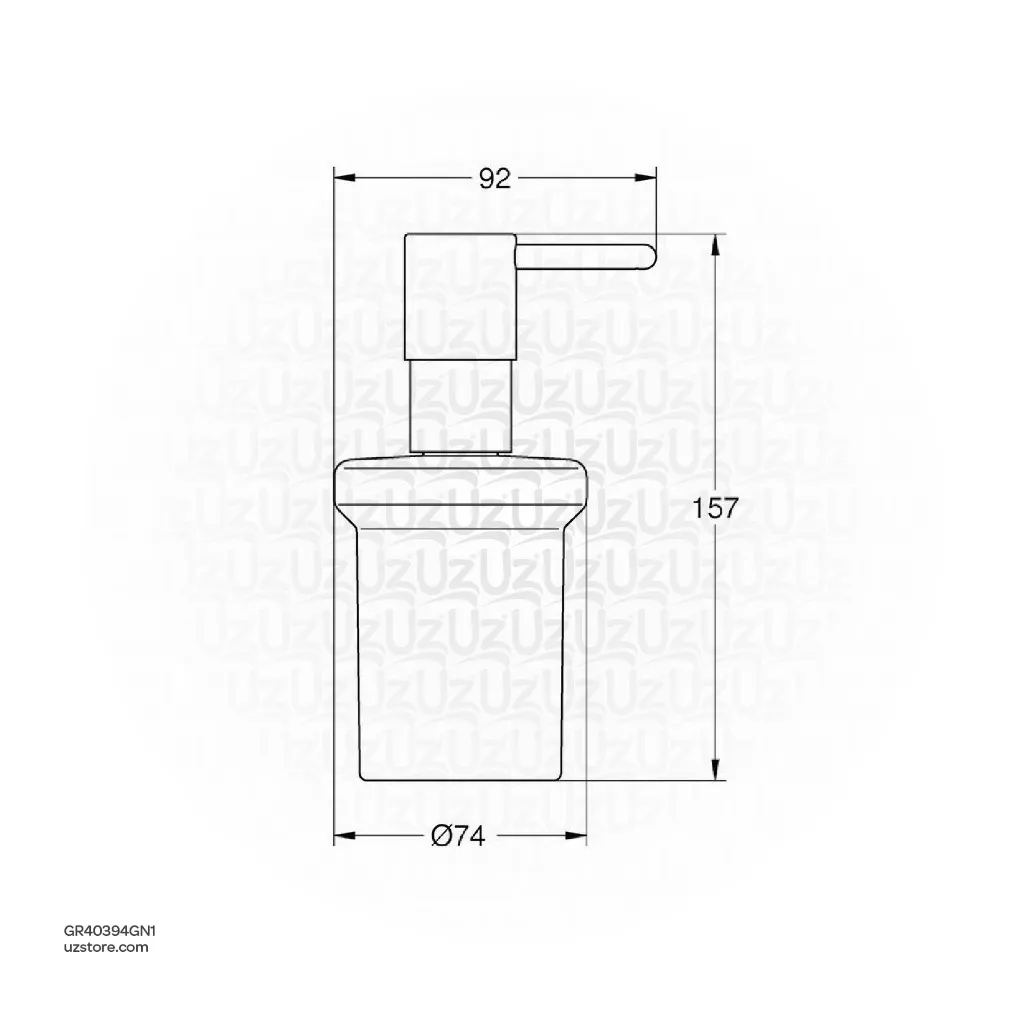 Uzstore GROHE Essentials Soap dispenser , 40394GN1 , brushed cool sunrise GR40394GN1-02.webp