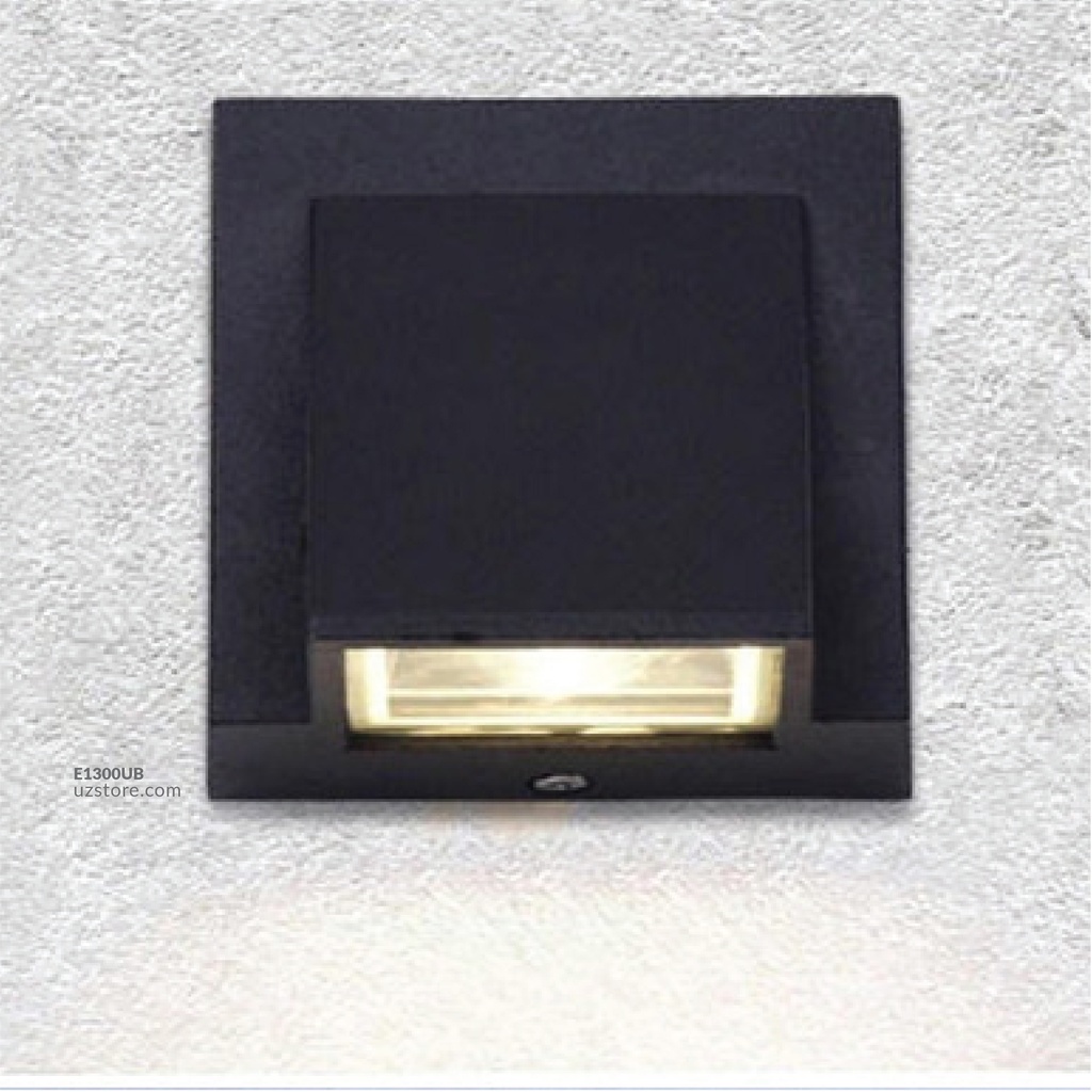 LED Outdoor Wall LIGHT W02-3W WW BLACK