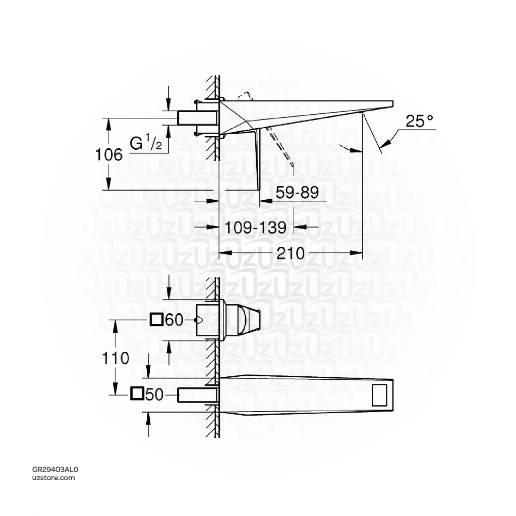 Uzstore GROHE Allure Brilliant 2-hole basin mixer GR29403AL0-02.webp