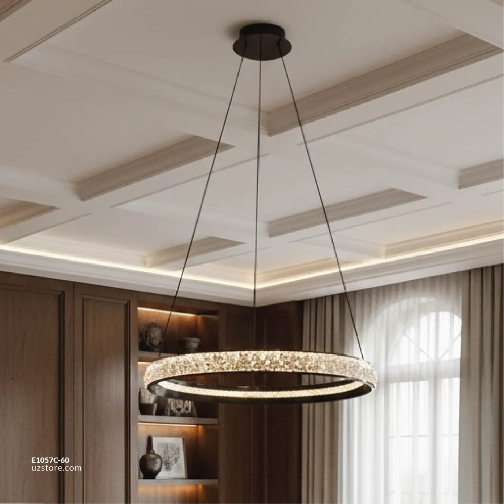 Uzstore  Ring Pendant Light (Black), D60cm, 60W, 3000K , MD22075-60 E1057C-60-03.webp