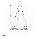 Uzstore OPTARA Pendant Light - 600×H2500mm, 3000K, Stainless steel+Crystal, Mirror black D22830-600  E1057YR-600-02.webp