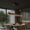 Uzstore OPTARA Pendant Light - L1200×W350×H2500mm, 3000K, Stainless steel+Crystal, Mirror black 22830-1200x350  E1057YRO-800-03.webp