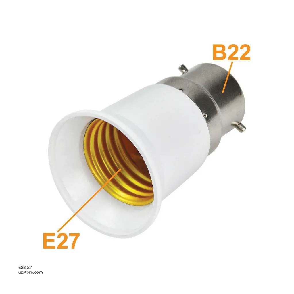 UzstoreLAMP HOLDER  E-links  B22-E27  E22-27-02.webp