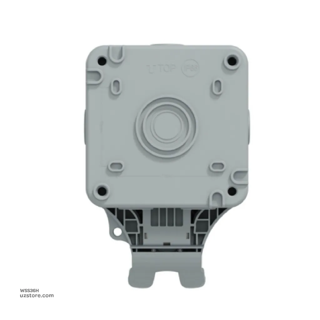 Uzstore Schneider IP66 Single Socket 13A Waterproof HD (MURWP3010N_GY) WSS36H-03.webp