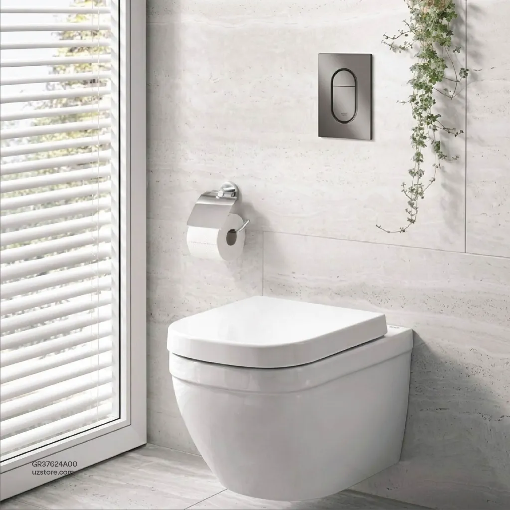 Uzstore GROHE Arena Cosmopolitan S Wall plate , 37624A00 , hard graphite GR37624A00-03.webp