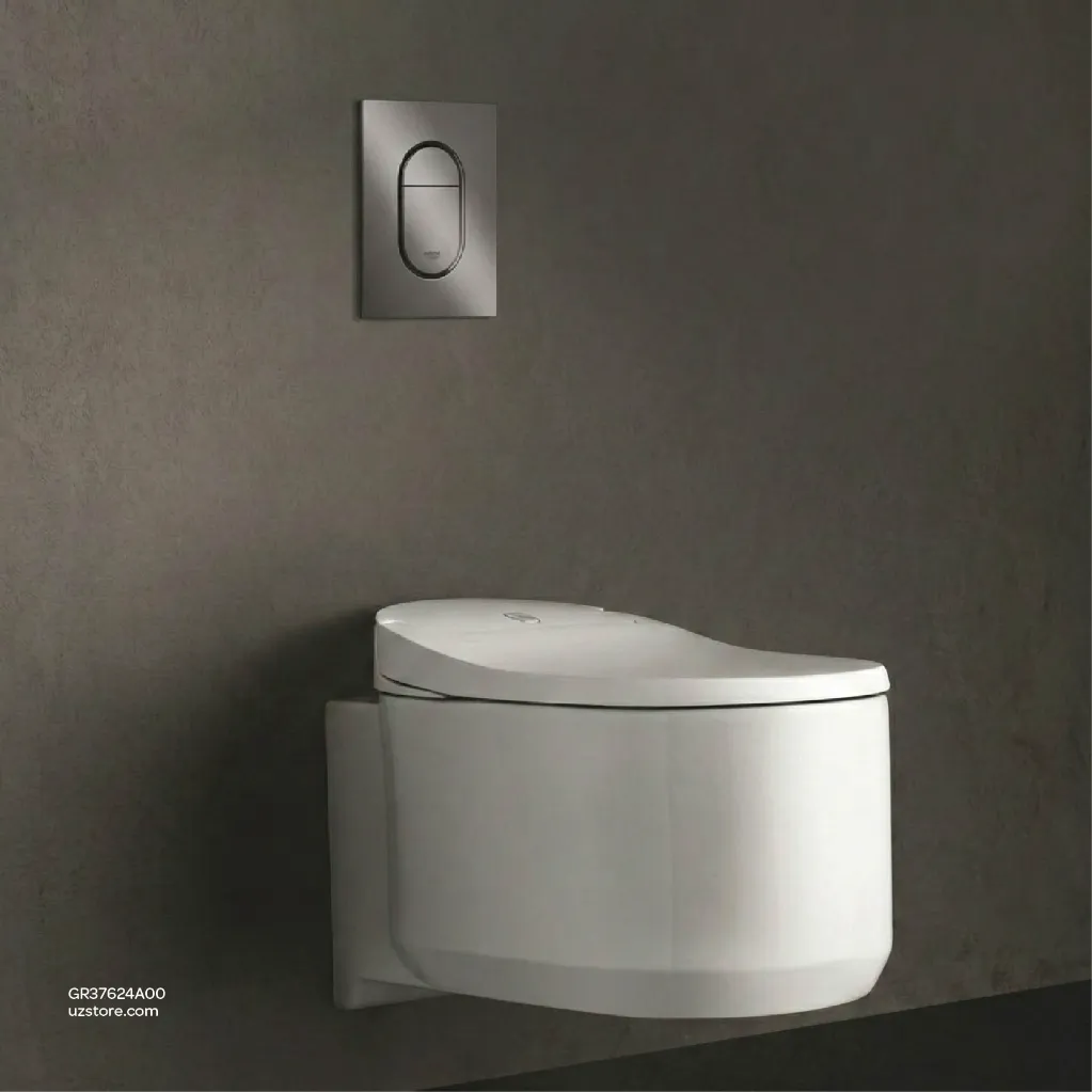 Uzstore GROHE Arena Cosmopolitan S Wall plate , 37624A00 , hard graphite GR37624A00-04.webp