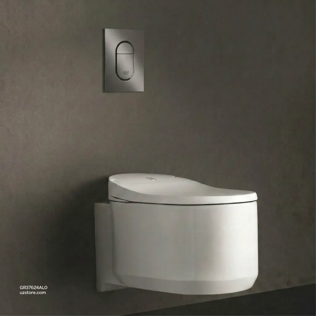 Uzstore GROHE Arena Cosmopolitan S Wall plate , 37624AL0 , brushed hard graphite GR37624AL0-04.webp