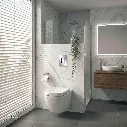 Uzstore  GROHE Arena Cosmopolitan S Wall plate , 37624P00 , matt chrome GR37624P00-03.webp