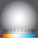 OSRAM LED SLIM PANEL DOWN LIGHT ROUND 8" 18W 6500K LPF 1600LM IP20 20X1 30000 HRS