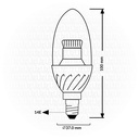 Osram Lamb 4.5W, E14, CLEAR CLAS B LED CANDLE, 2700K, CLEAR