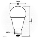 Osram Lamb FIGHTER SERIES 14W, E27, CLAS A LED GLS, 3000K, NON- DIMMABLE