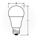 Osram Lamb 9W, E27, CLEAR CLAS A LED GLS, 2700K, CLEAR, DIMMABLE (Made in Germany)