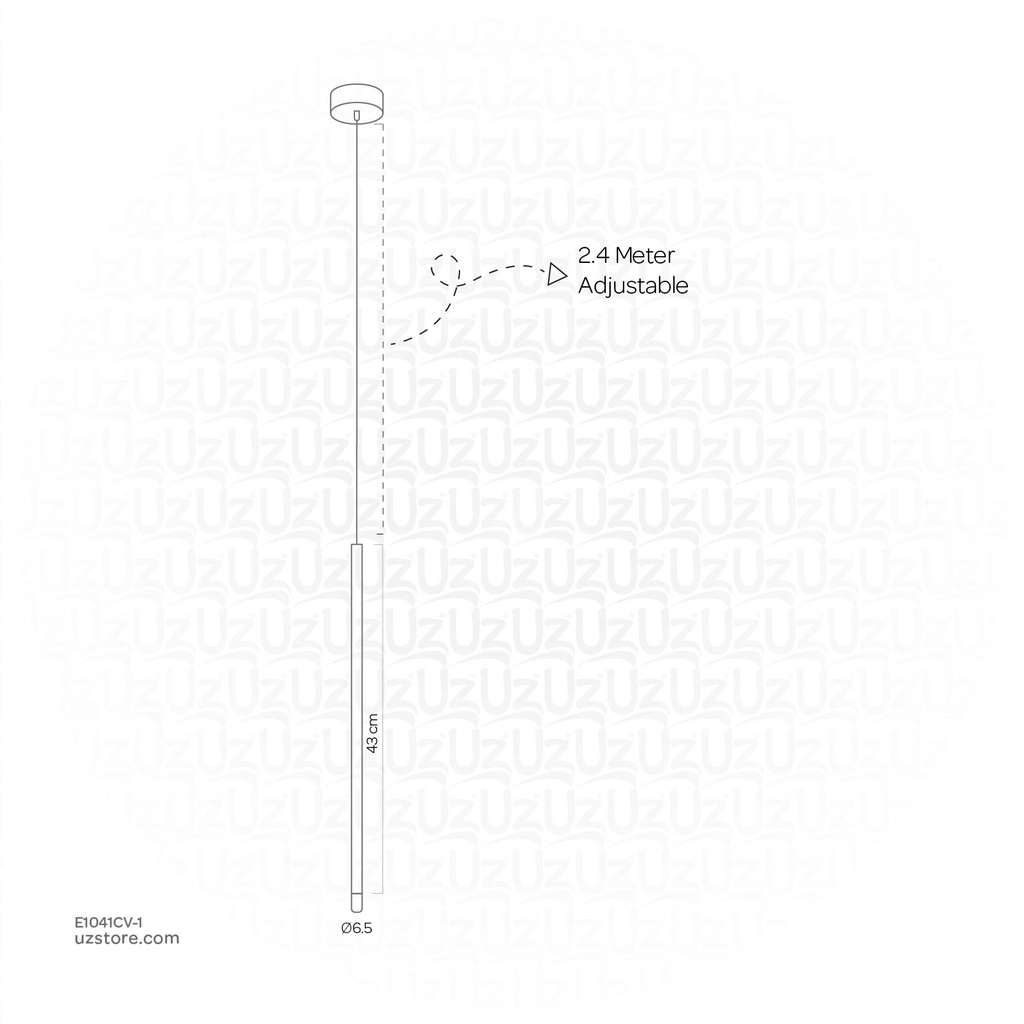 Chandelier 9430/1 BK Q10 H2.40 5W