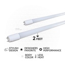 LTF 9W 2Ft T8 Tube Led Lota W.White